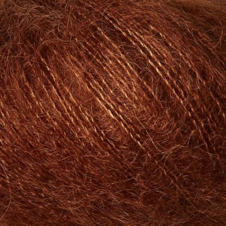 Knitting for Olive Soft Silk Mohair Rust Detail