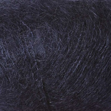 Knitting for Olive Soft Silk Mohair Navy Blue Detail