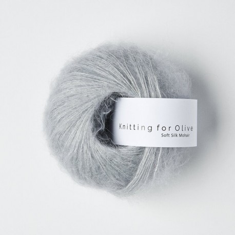 Knitting for Olive Soft Silk Mohair Soft Blue