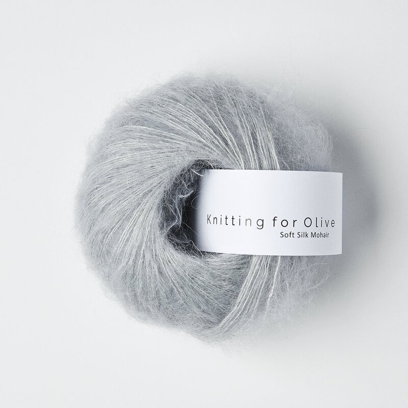 Knitting for Olive Soft Silk Mohair Soft Blue