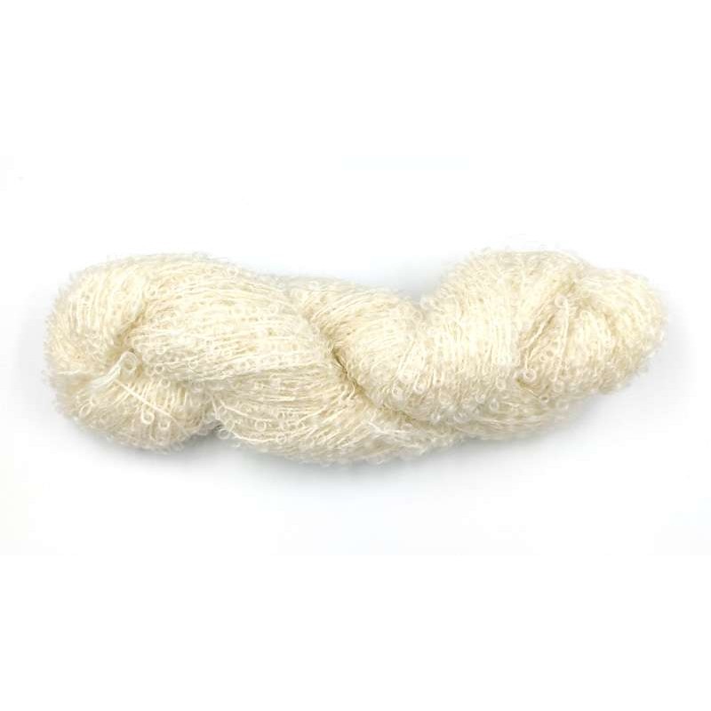 Mohair by Canard Bouclé Garn Hvid 1000