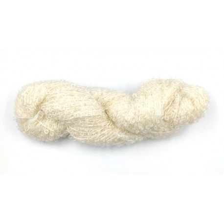 Mohair by Canard Bouclé Garn Hvid 1000