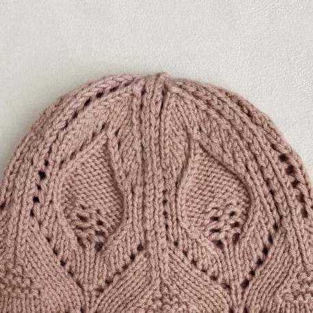 Lace Beanie Knitting for Olive Strickset