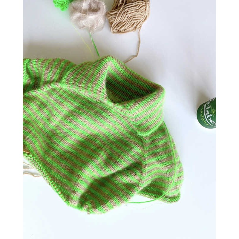 Spektakelstrik Stripe Overload Polo Strickset