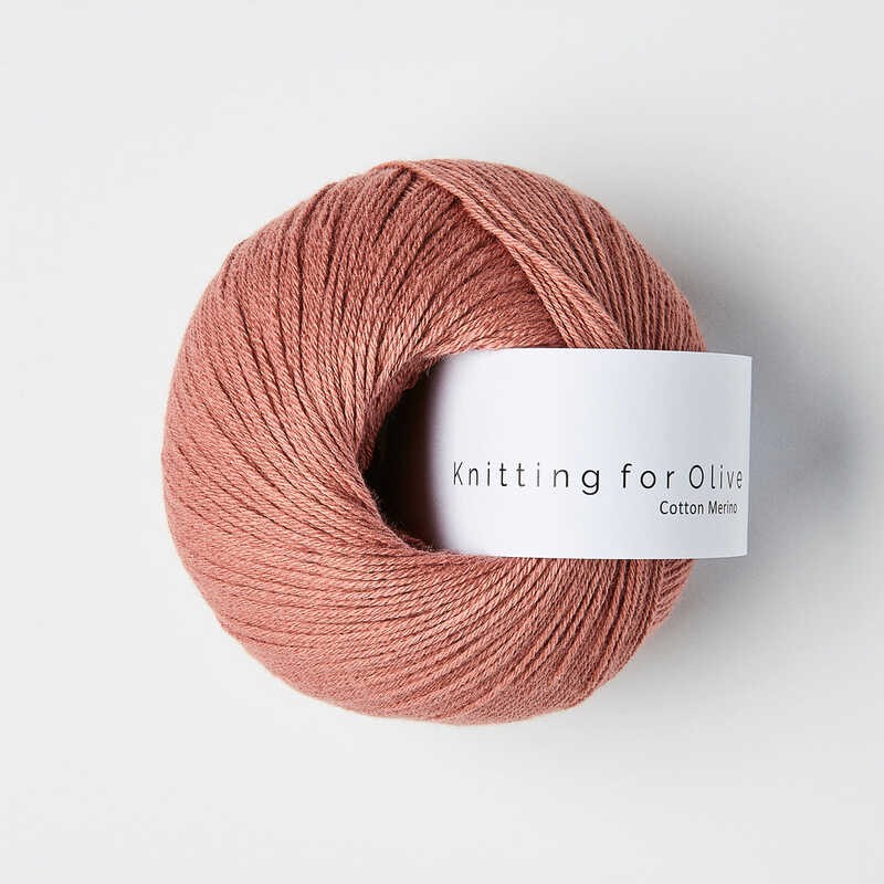 Knitting for Olive Cotton Merino Terracotta Rose