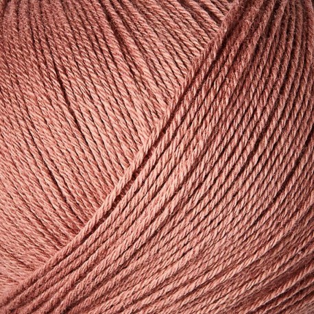 Knitting for Olive Cotton Merino Terracotta Rose Detail