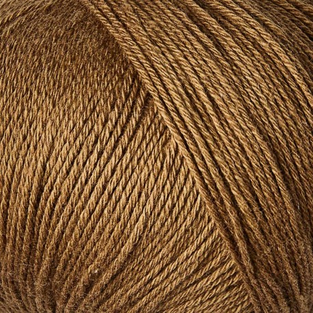 Knitting for Olive Cotton Merino Nut Brown Detail