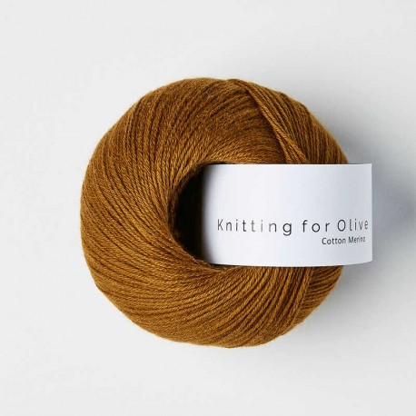 Knitting for Olive Cotton Merino Ocher Brown