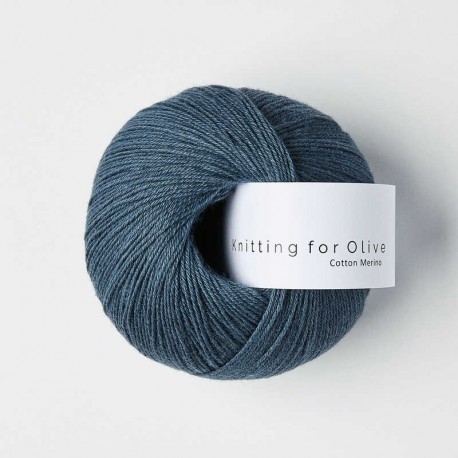 Knitting for Olive Cotton Merino Dusty Blue Whale