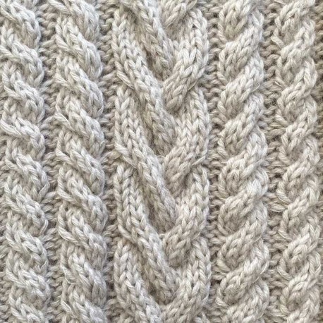Chunky Cable Sweater Knitting for Olive