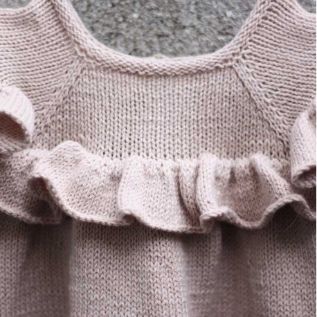 Knitting for Olive Ruffle Dress Strickanleitung und Wolle