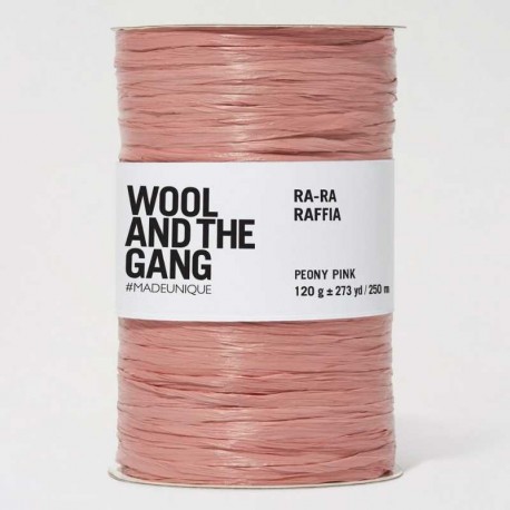 Wool and the Gang Ra-Ra-Raffia Peony Pink