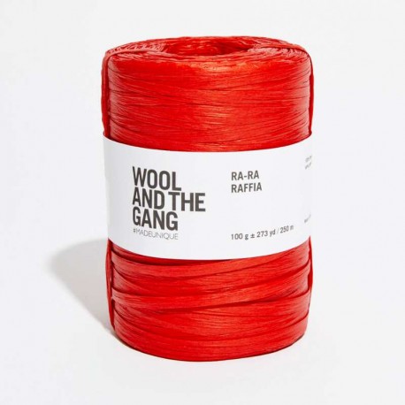 Wool and the Gang Ra-Ra Raffia Bardot Red