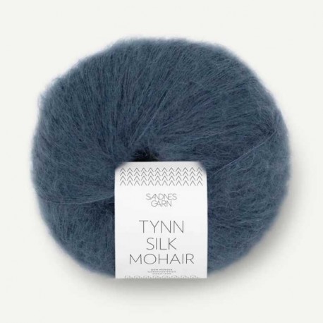 Sandnes Tynn Silk Mohair Dyp Bla 6081