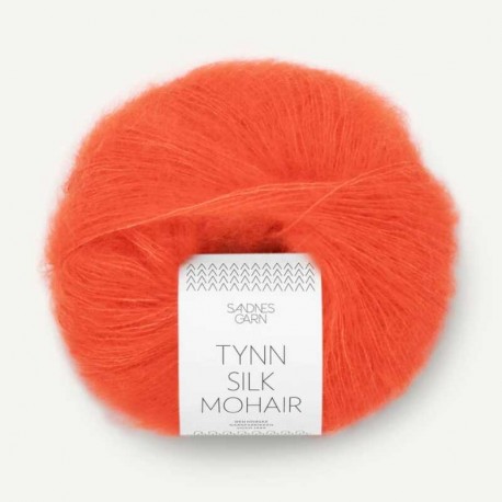 Sandnes Tynn Silk Mohair Oransje 3818