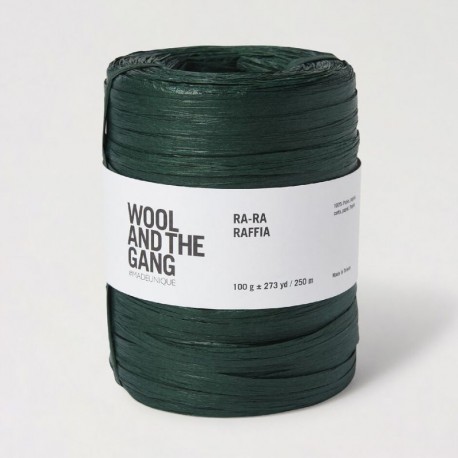 Wool and the Gang - Ra-Ra Raffia Bottle Green