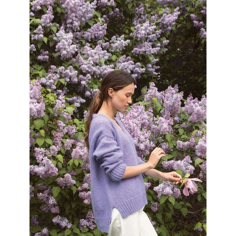 Sandnes 2210-13AB Marley V-Hals Genser Strickset