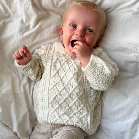 Petite Knit Moby Sweater Baby Wollpaket