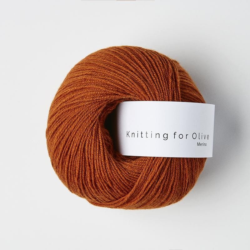 Knitting for Olive Merino Burnt Orange
