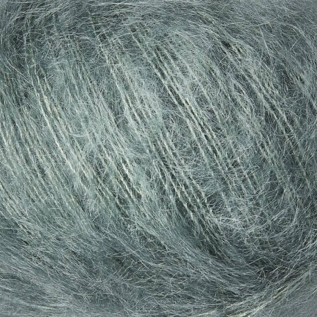 Knitting for Olive Soft Silk Mohair Dusty Aqua Detail