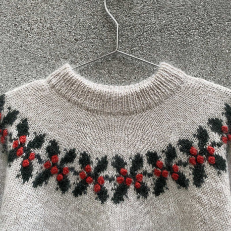 Knitting for Olive Holly Sweater Adult Strickset