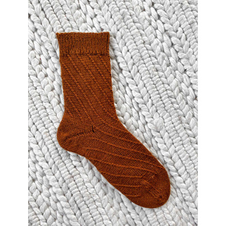 Rust Knitwear Lines Socks Strickset