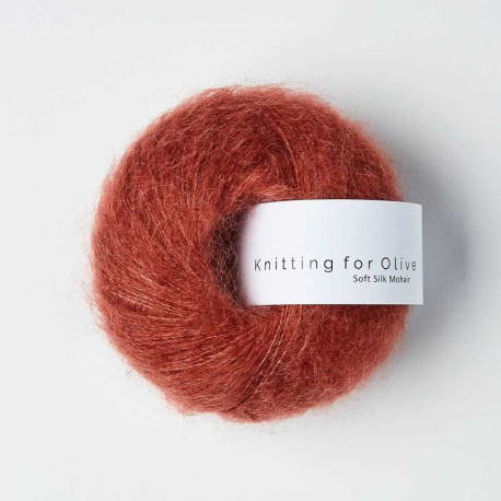 Knitting for Olive Soft Silk Mohair Forest Berry