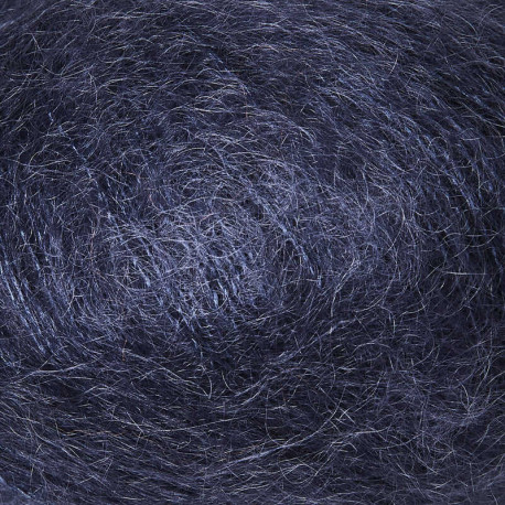 Knitting for Olive Soft Silk Mohair Dark Blue Detail