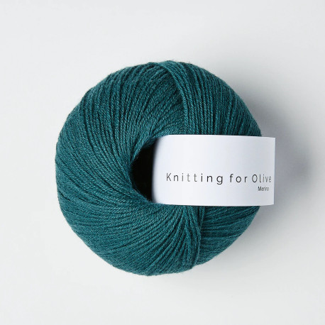 Knitting for Olive Merino Petroleum Green