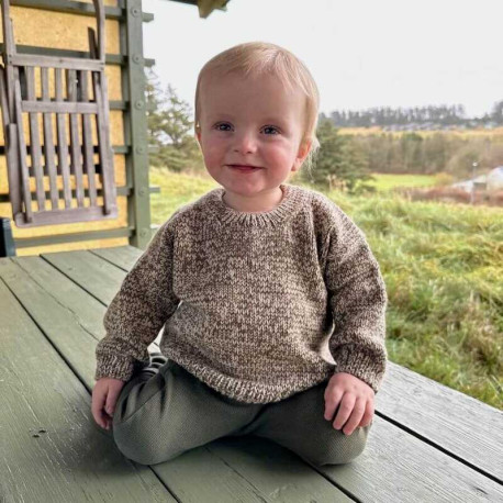 Petite Knit Melange Sweater Baby Wollpaket