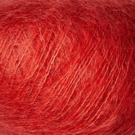 Knitting for Olive Soft Silk Mohair Blood Orange Detail