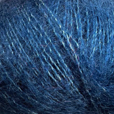 Knitting for Olive Soft Silk Mohair Blue Tit Detail