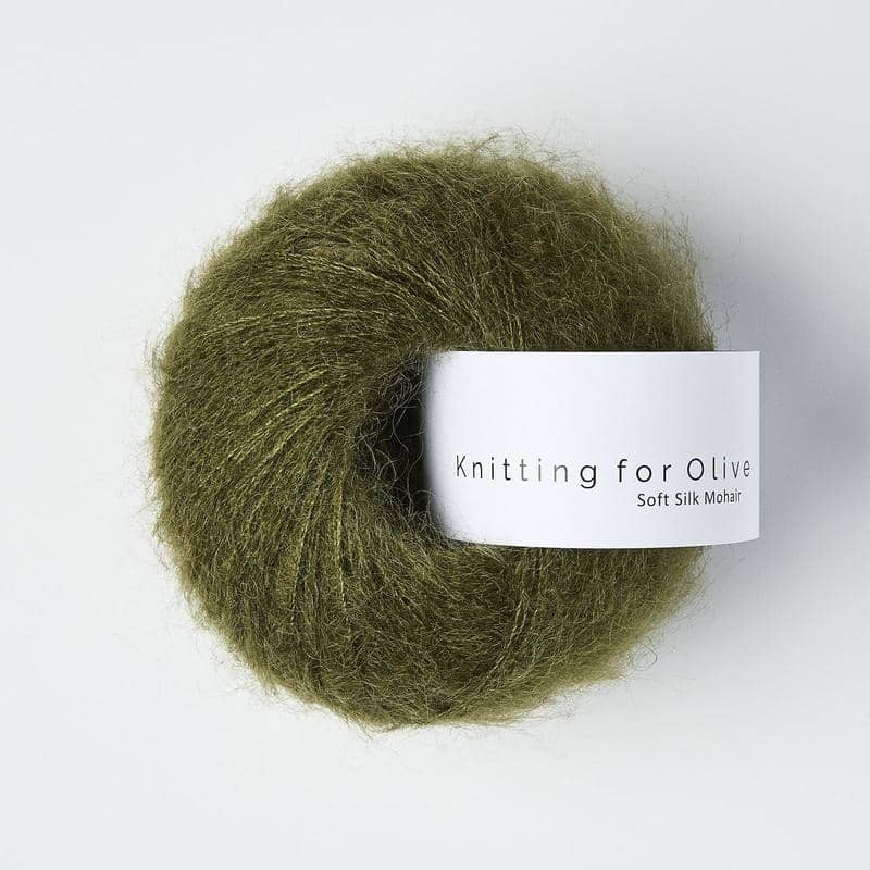 Knitting for Olive Soft Silk Mohair Slate Green