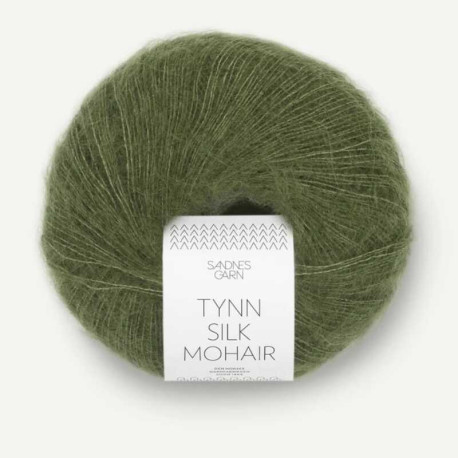 Sandnes Tynn Silk Mohair Olivengronn 9062 Preorder
