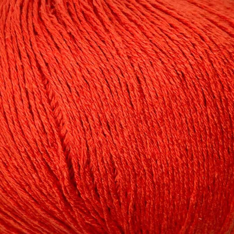 Knitting for Olive Pure Silk Blood Orange Detail