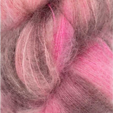 Sandnes Tynn Silk Mohair Print Pink Berries 4700 Detail