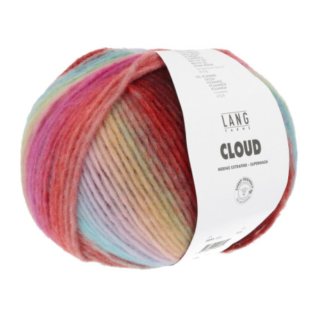 Lang Yarns Cloud Bordeaux/Grün/Blau 0005 Preorder