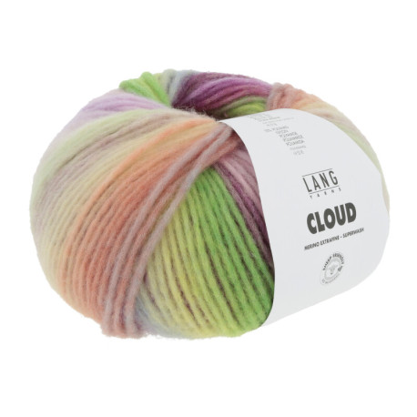 Lang Yarns Cloud Violett/Grün/Blau 0009 Preorder