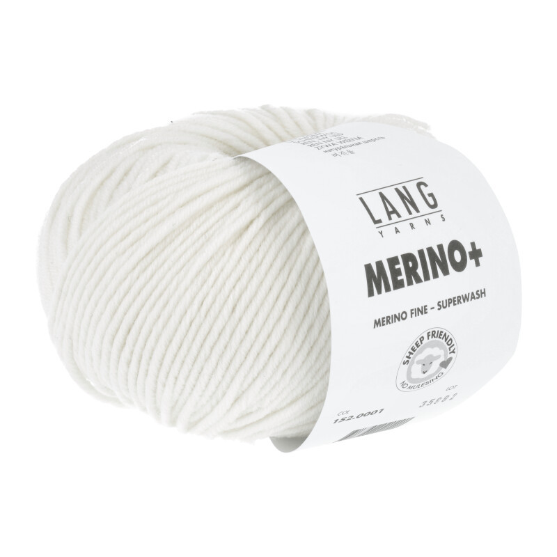 Lang Yarns Merino+ - Weiss 0001