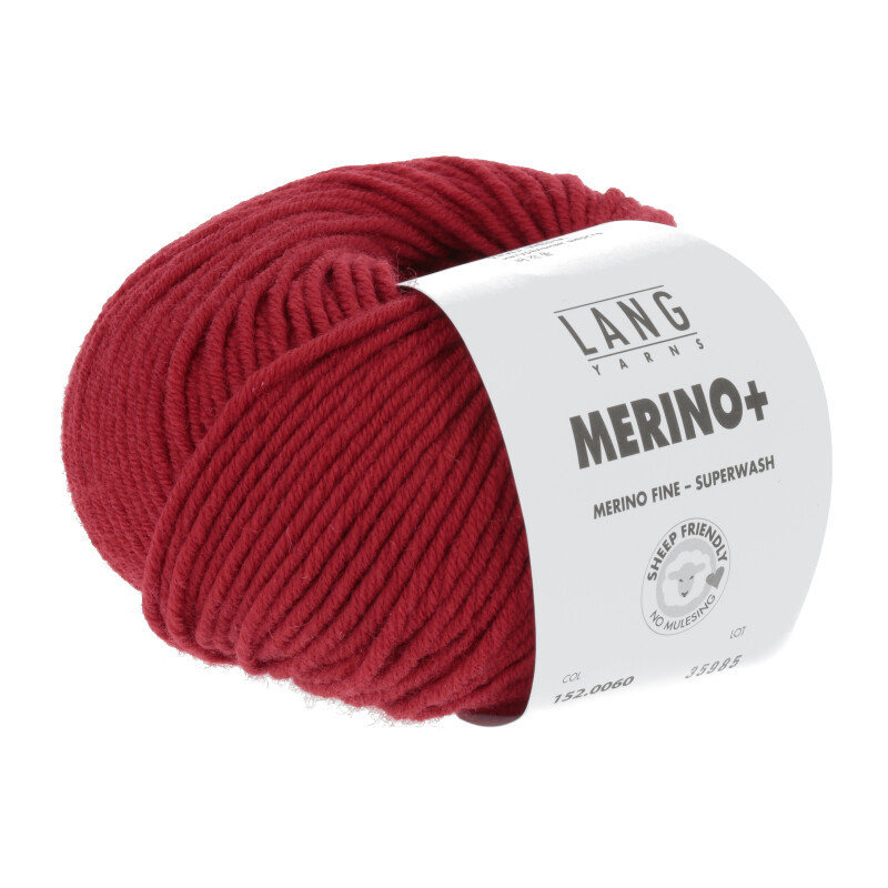 Lang Yarns Merino+ Rot 0060 Preorder