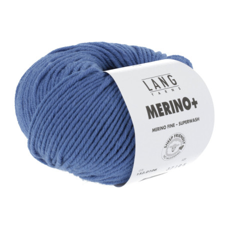 Lang Yarns Merino+ Mittelblau 0106 Preorder