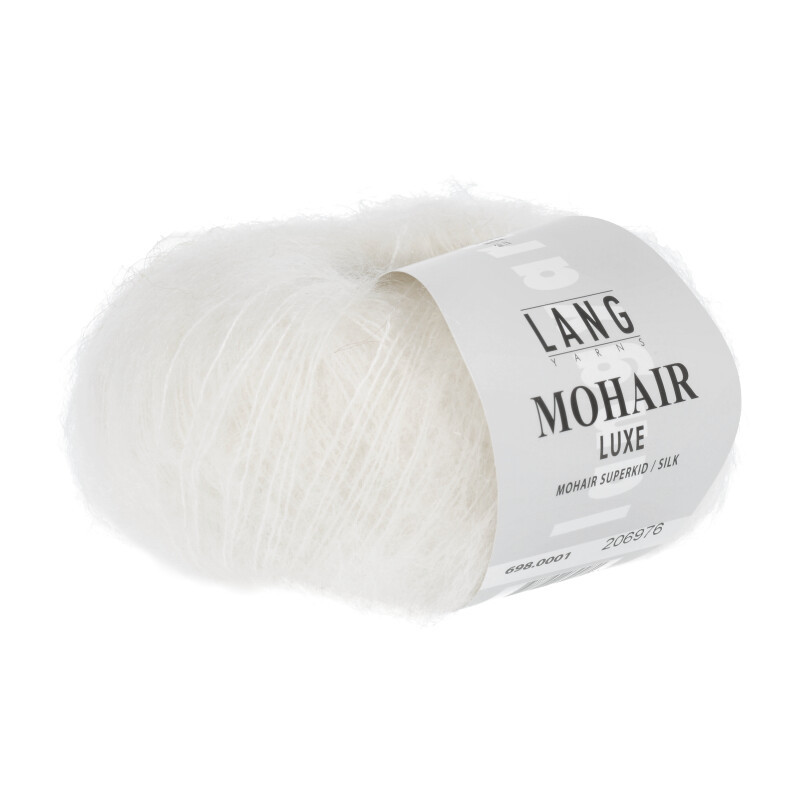 Lang Yarns Mohair Luxe Weiss 0001