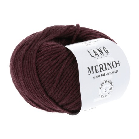 Lang Yarns Merino+ Bordeaux 0164 Preorder