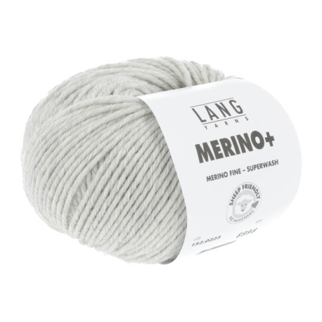 Lang Yarns Merino+ Hellgrau Mélange 0223 Preorder