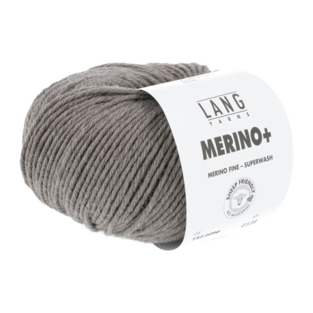 Lang Yarns Merino+ Dunkelbeige Mélange 0296 Preorder