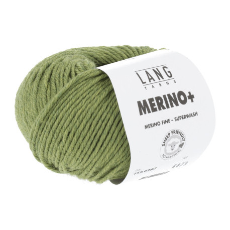 Lang Yarns Merino+ Hell Olive Mélange Preorder