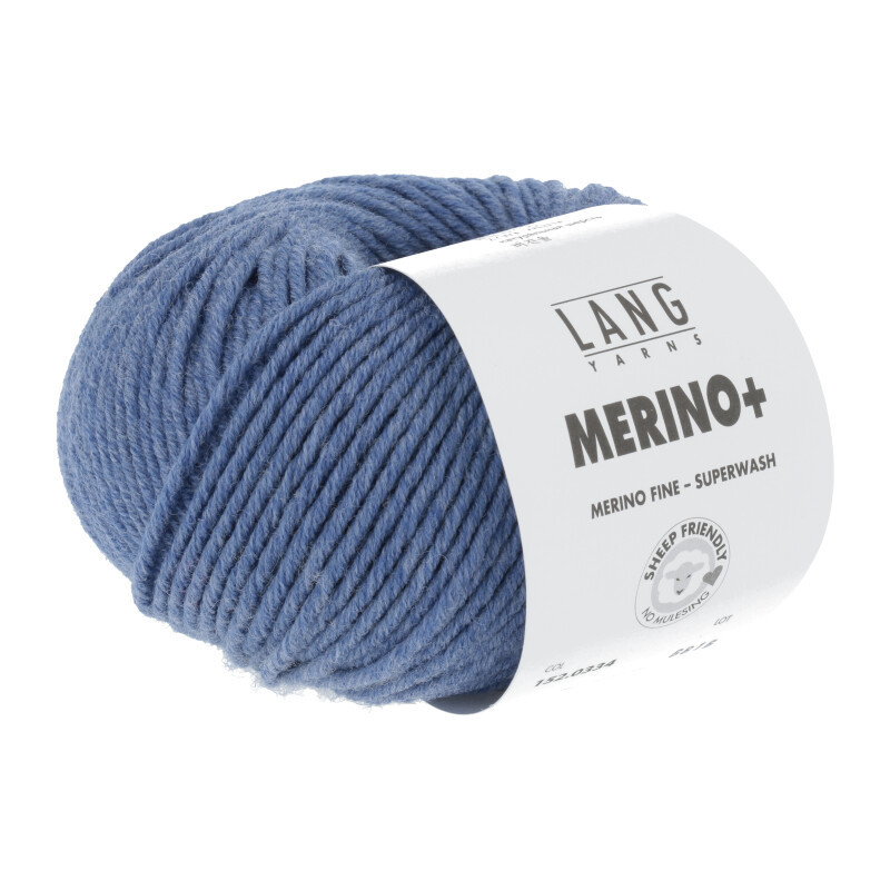 Lang Yarns Merino+ Jeans Mittel Mélange 0334 Preorder