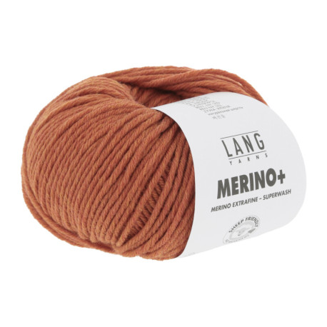 Lang Yarns Merino+ Orange Mélange 0359 Preorder