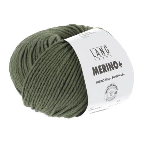 Lang Yarns Merino+ Olive 0397 Preorder