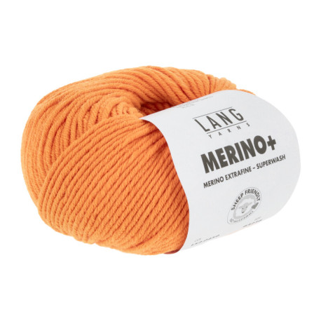Lang Yarns Merino+ Orange Neon 0459 Preorder